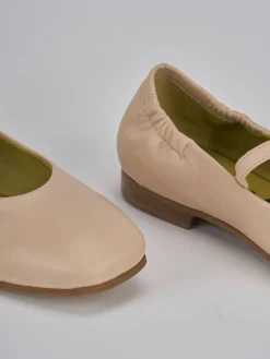 Ballerine tacco 1cm pelle rosa