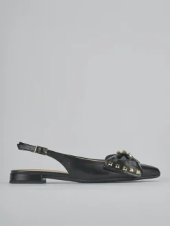 Ballerine tacco 2cm pelle nero