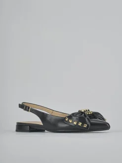 Ballerine tacco 2cm pelle nero