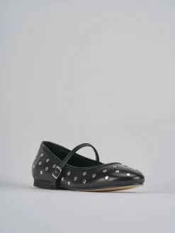 Ballerine tacco 1cm pelle nero