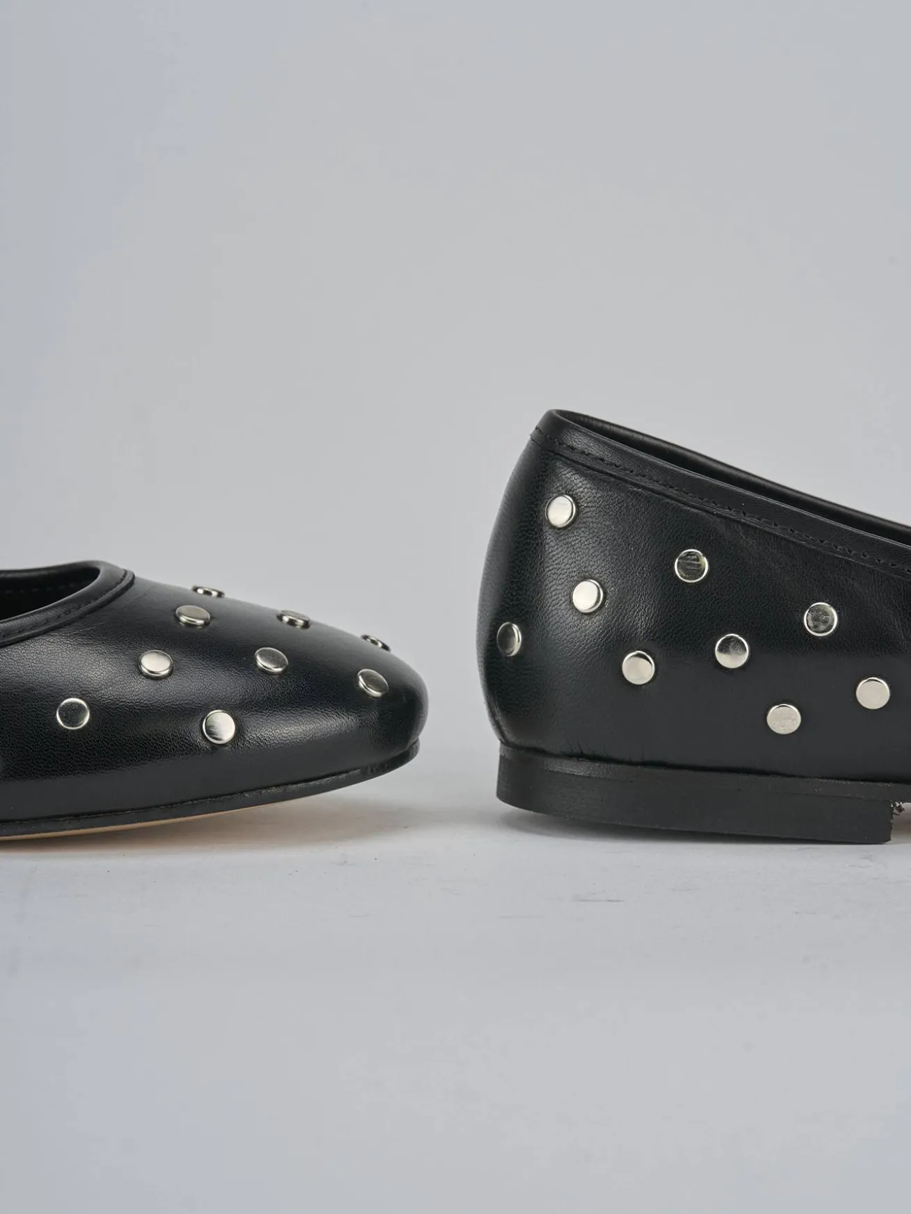 Ballerine tacco 1cm pelle nero