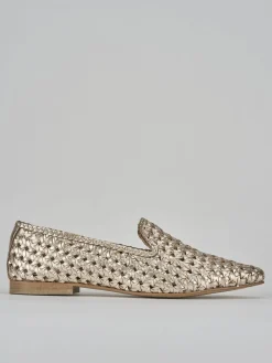 Ballerine tacco 1cm pelle oro