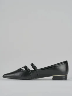 Ballerine tacco 1cm pelle nero