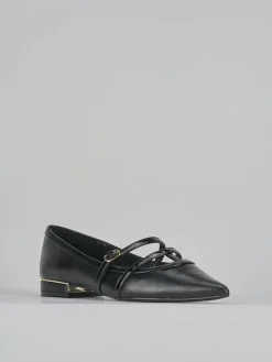 Ballerine tacco 1cm pelle nero