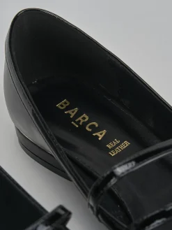 Ballerine tacco 1cm pelle nero