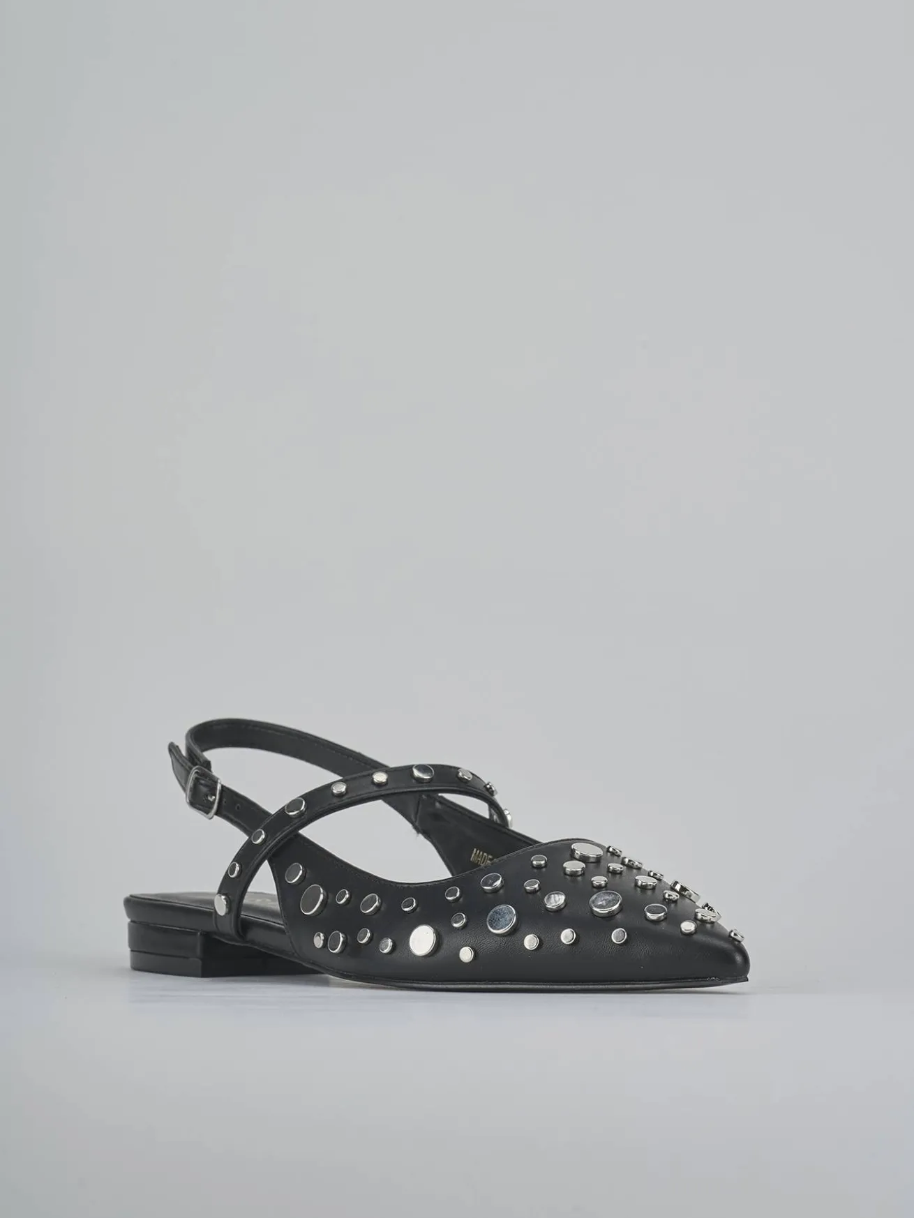 Ballerine tacco 1cm pelle nero