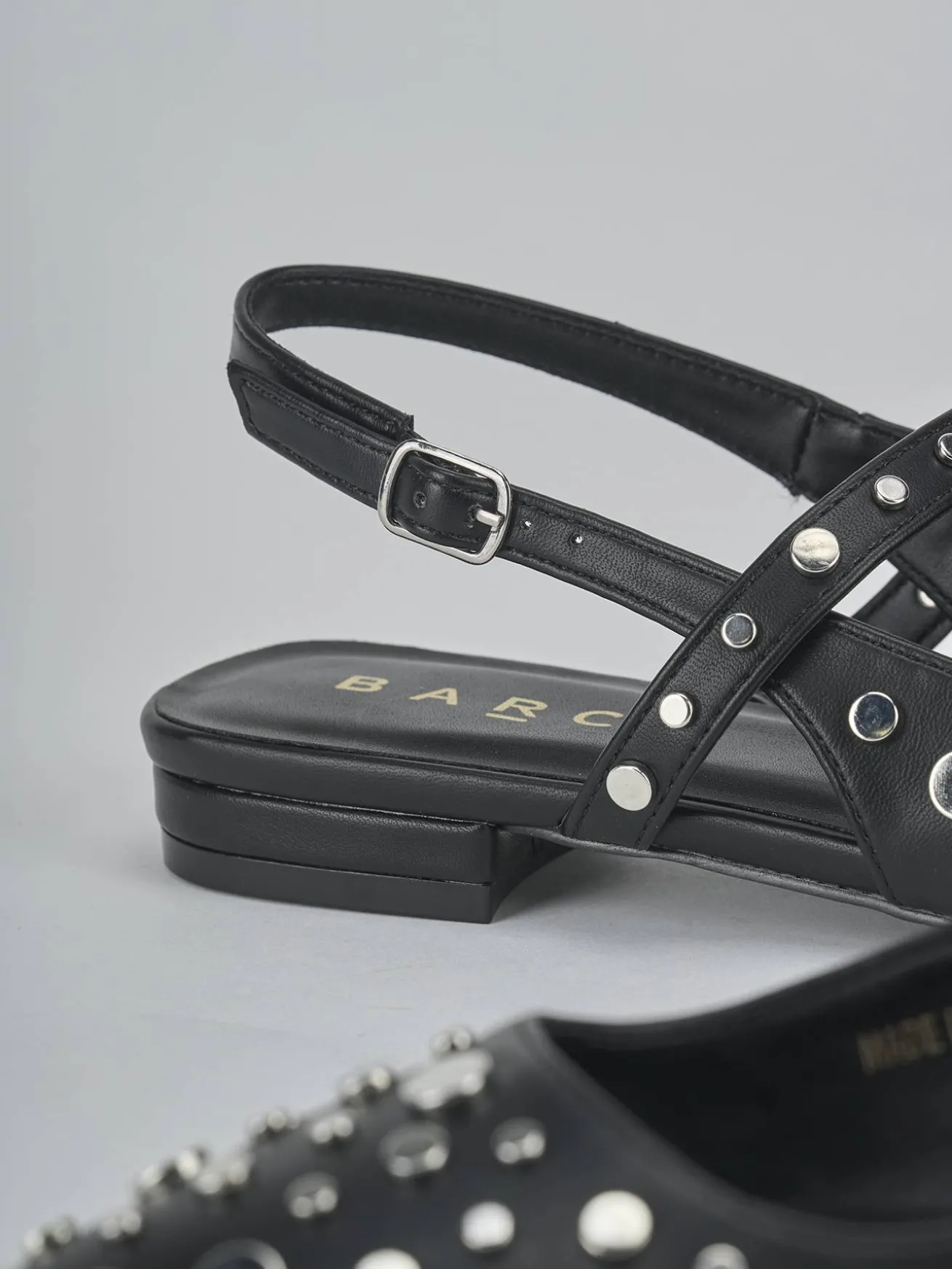 Ballerine tacco 1cm pelle nero