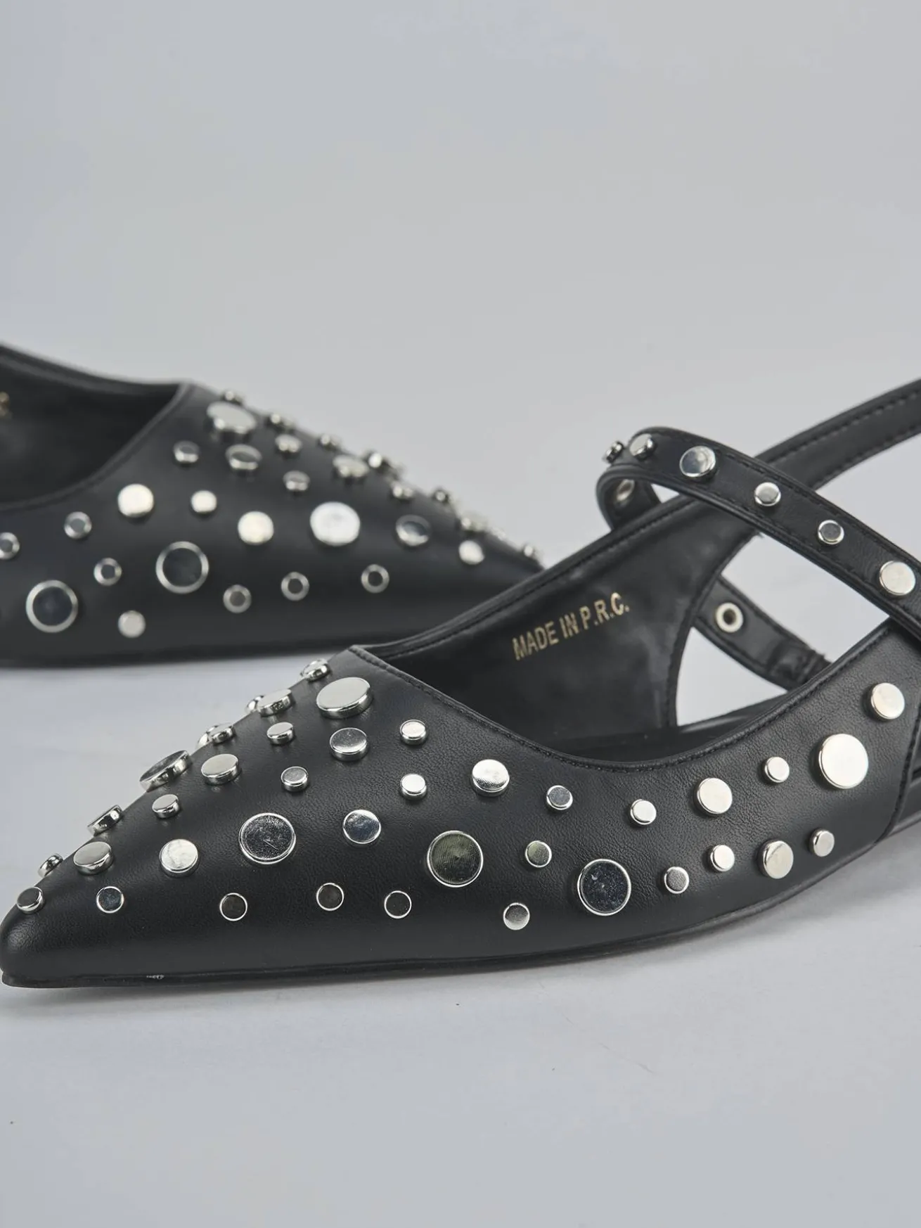 Ballerine tacco 1cm pelle nero