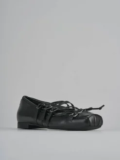 Ballerine tacco 1cm pelle nero