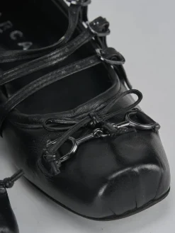 Ballerine tacco 1cm pelle nero