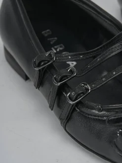 Ballerine tacco 1cm pelle nero