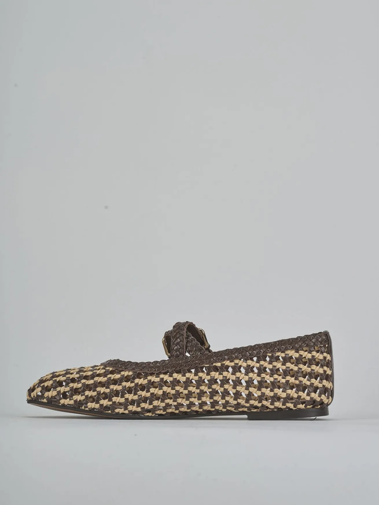 Ballerine tacco 1cm pelle testa