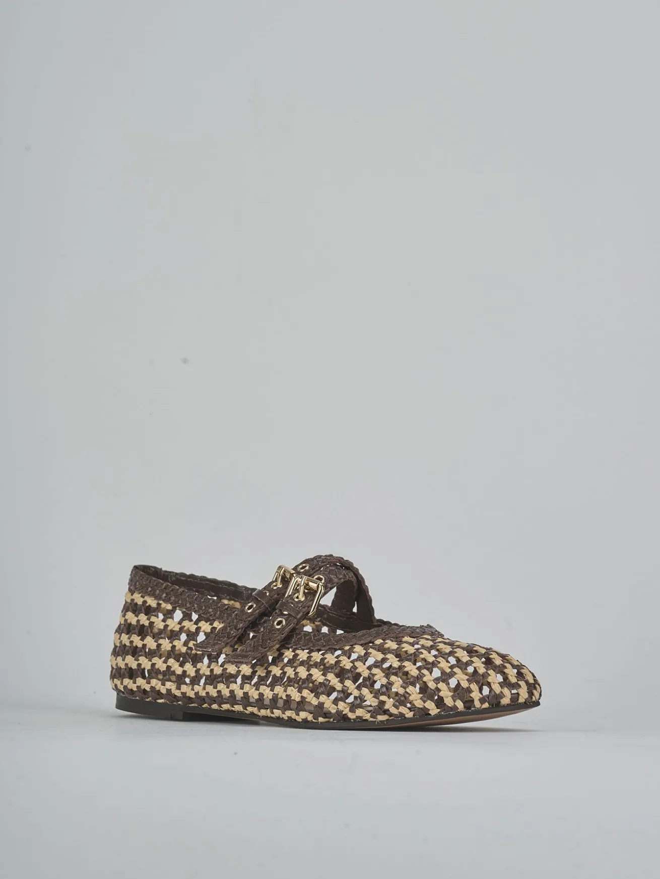 Ballerine tacco 1cm pelle testa