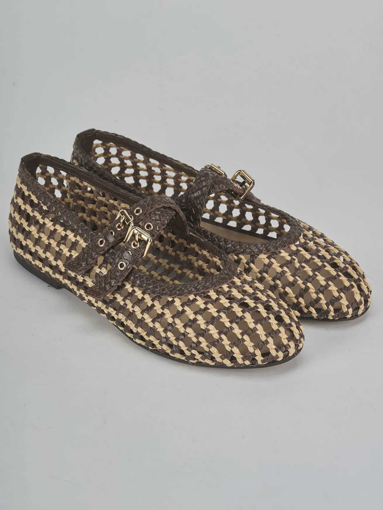 Ballerine tacco 1cm pelle testa