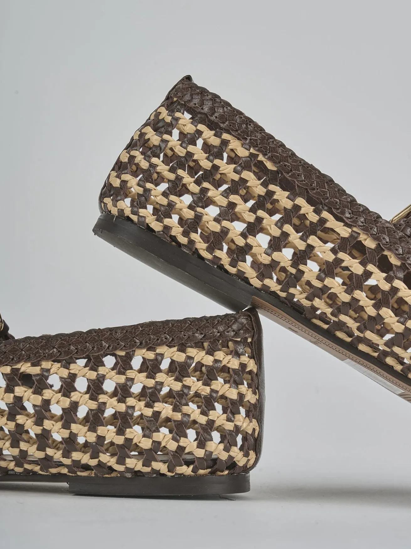 Ballerine tacco 1cm pelle testa