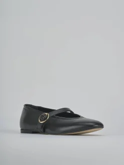 Ballerine tacco 1cm pelle nero