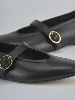 Ballerine tacco 1cm pelle nero