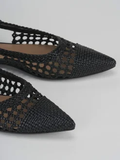 Ballerine tacco 1cm pelle nero