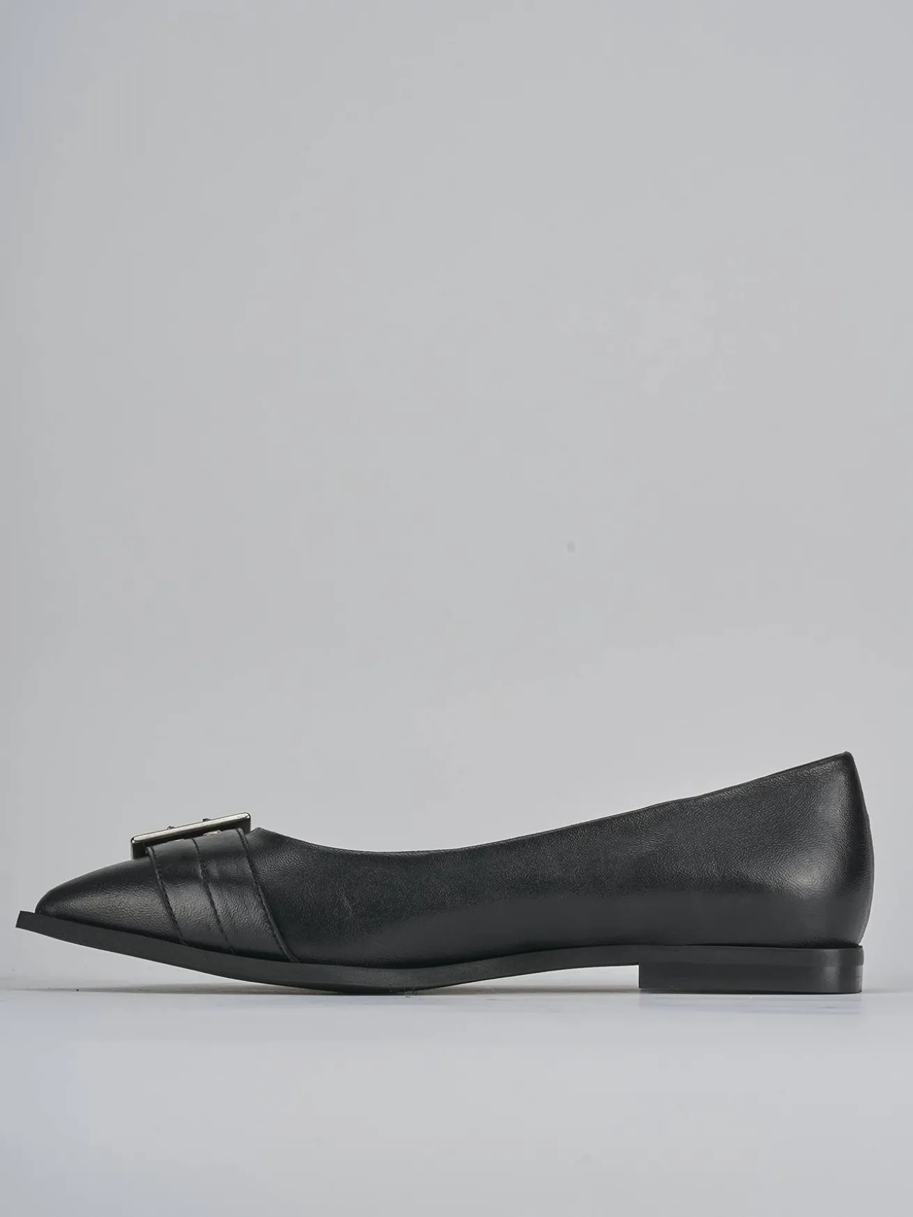 Ballerine tacco 1cm pelle nero
