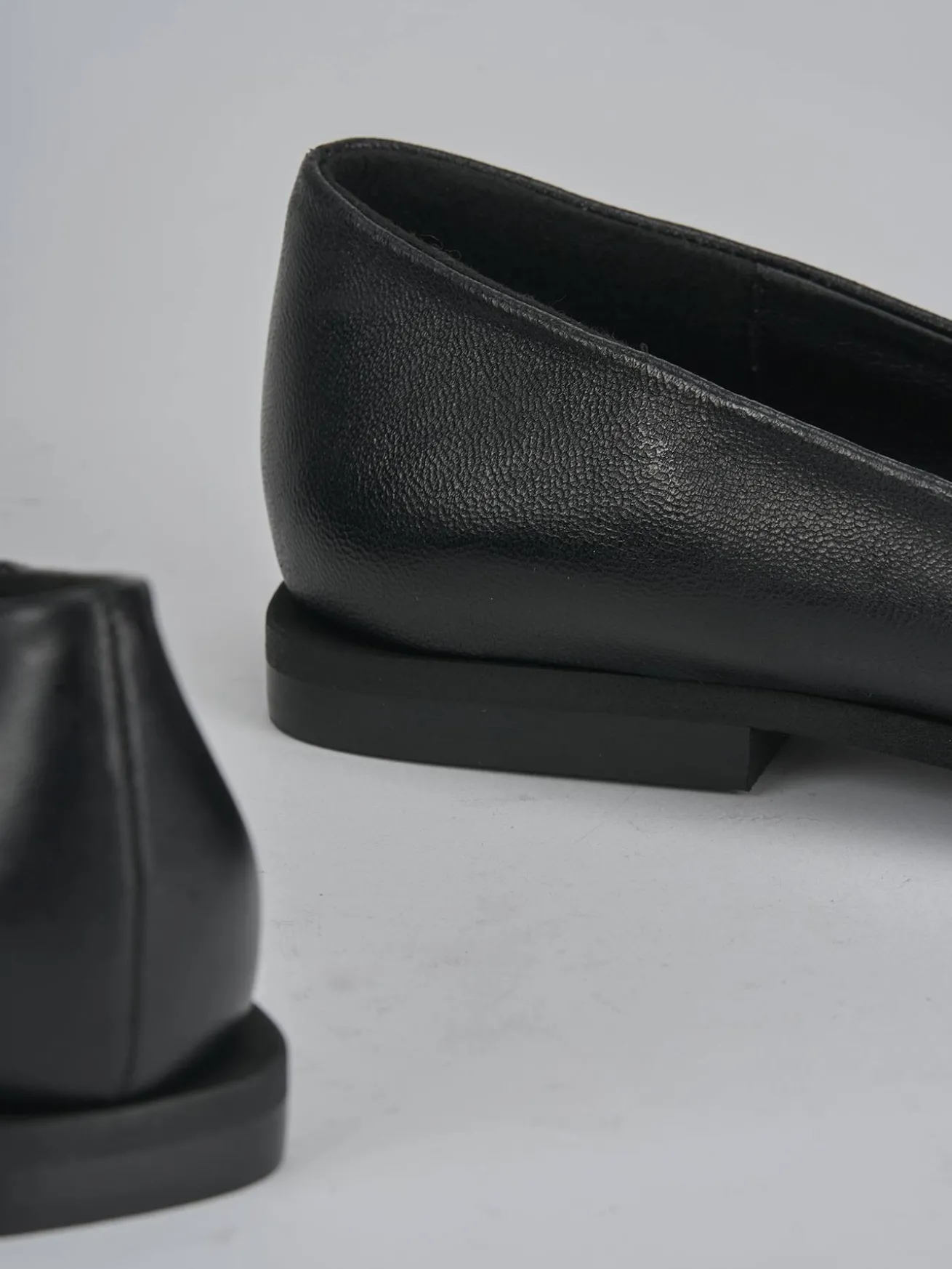 Ballerine tacco 1cm pelle nero