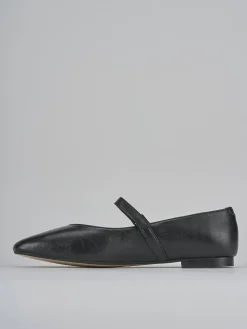 Ballerine tacco 1cm pelle nero