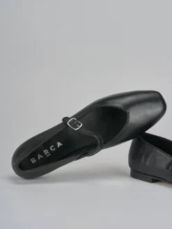 Ballerine tacco 1cm pelle nero