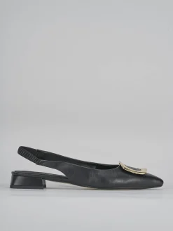 Ballerine tacco 1cm pelle nero