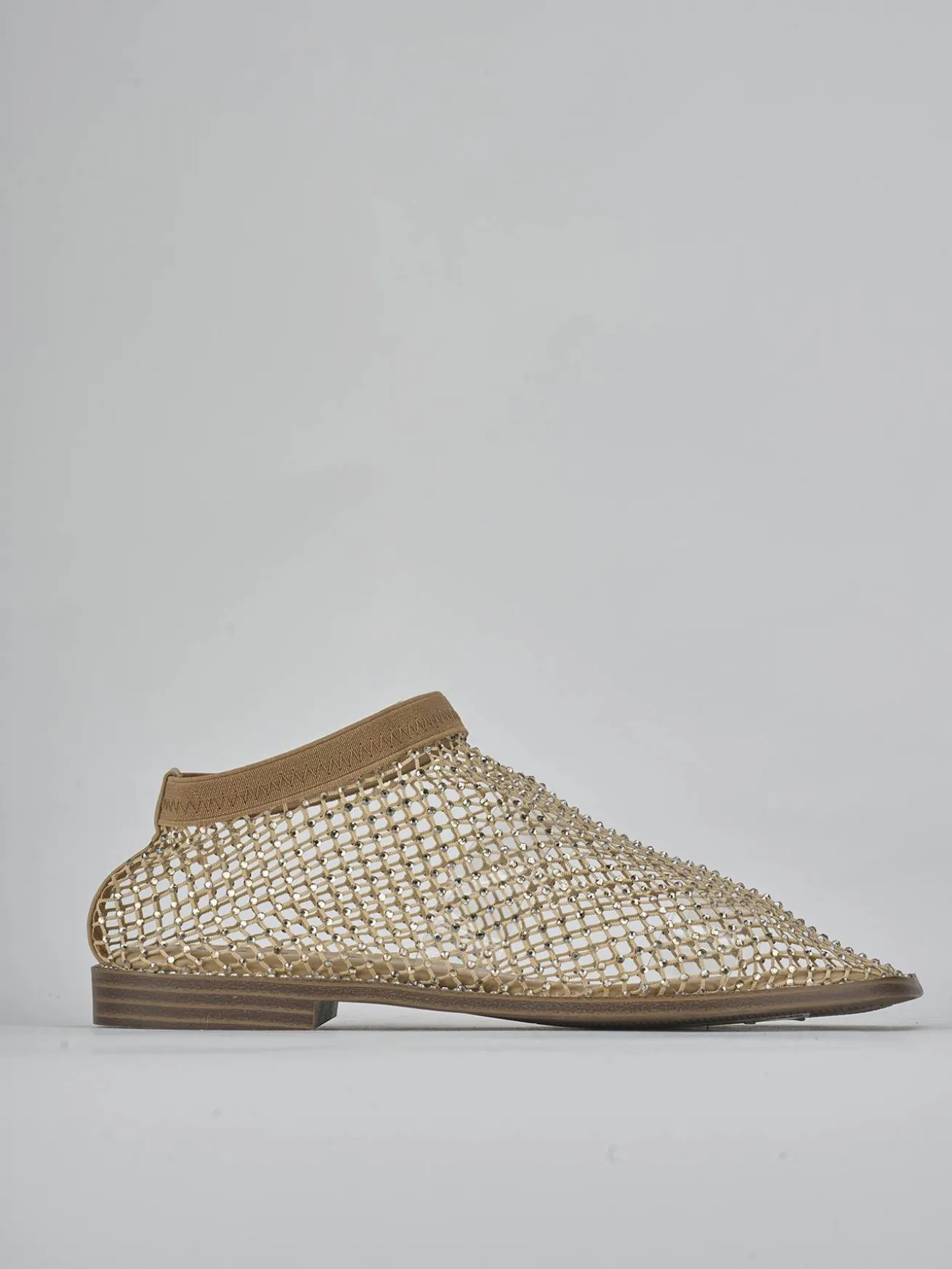 Ballerine tacco 1cm pelle beige