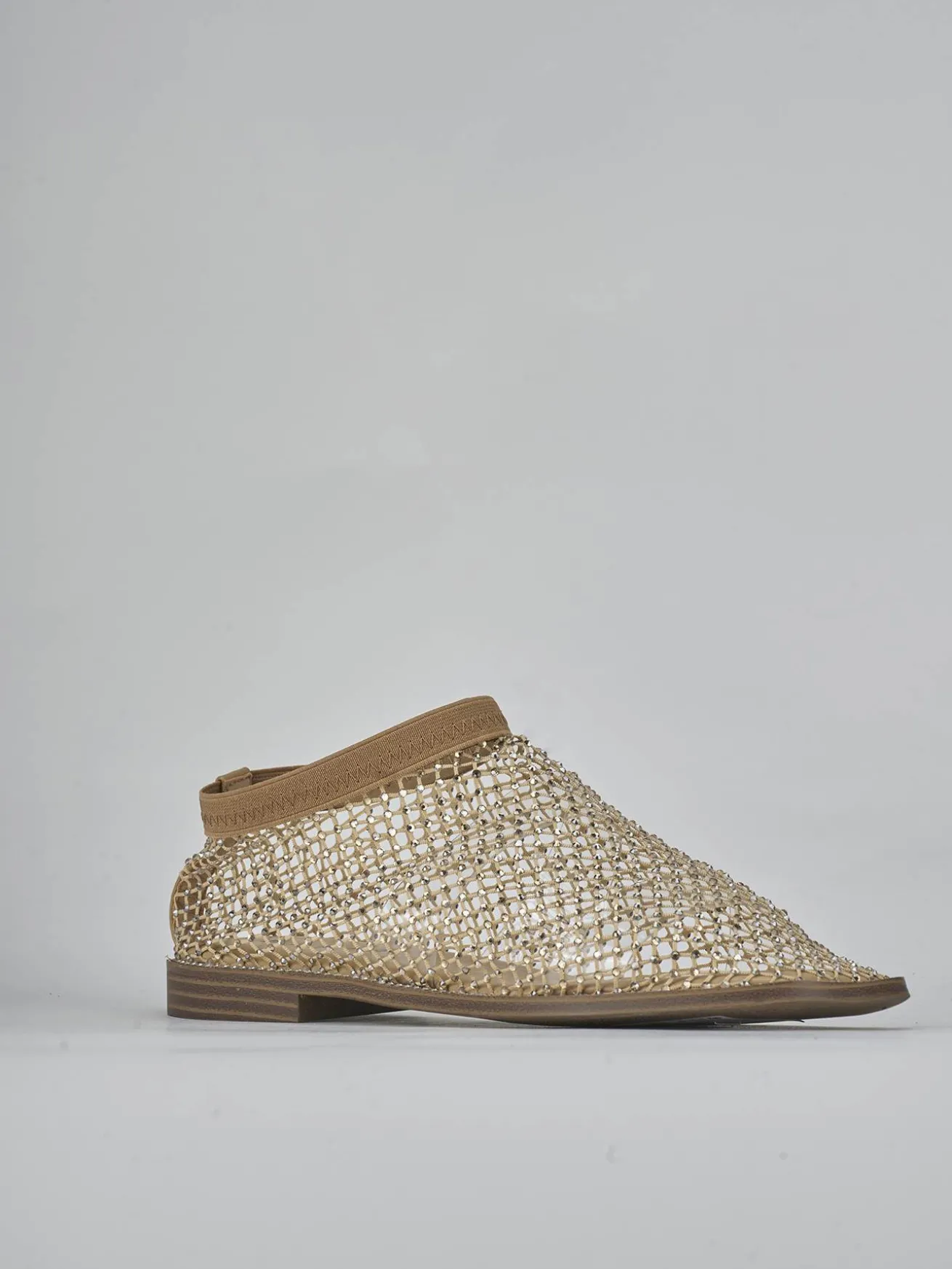 Ballerine tacco 1cm pelle beige