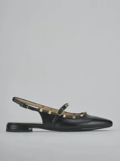 Ballerine tacco 1cm pelle nero