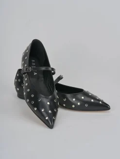 Ballerine tacco 1cm pelle nero