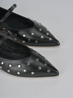 Ballerine tacco 1cm pelle nero