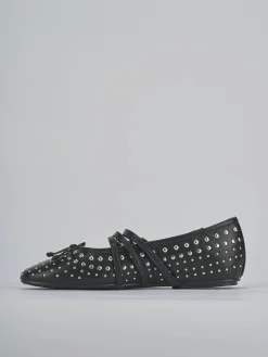 Ballerine tacco 1cm pelle nero