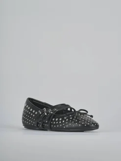 Ballerine tacco 1cm pelle nero