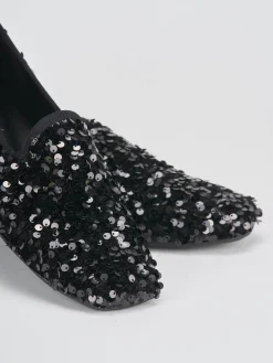 Ballerine tacco 1cm pelle nero