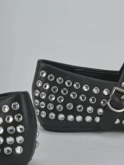 Ballerine tacco 1cm pelle nero