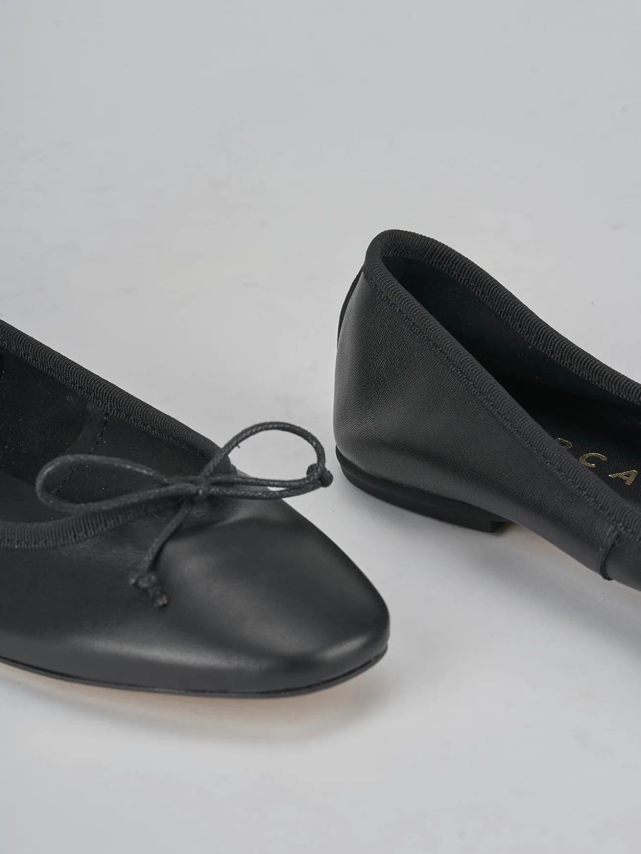 Ballerine tacco 1cm pelle nero