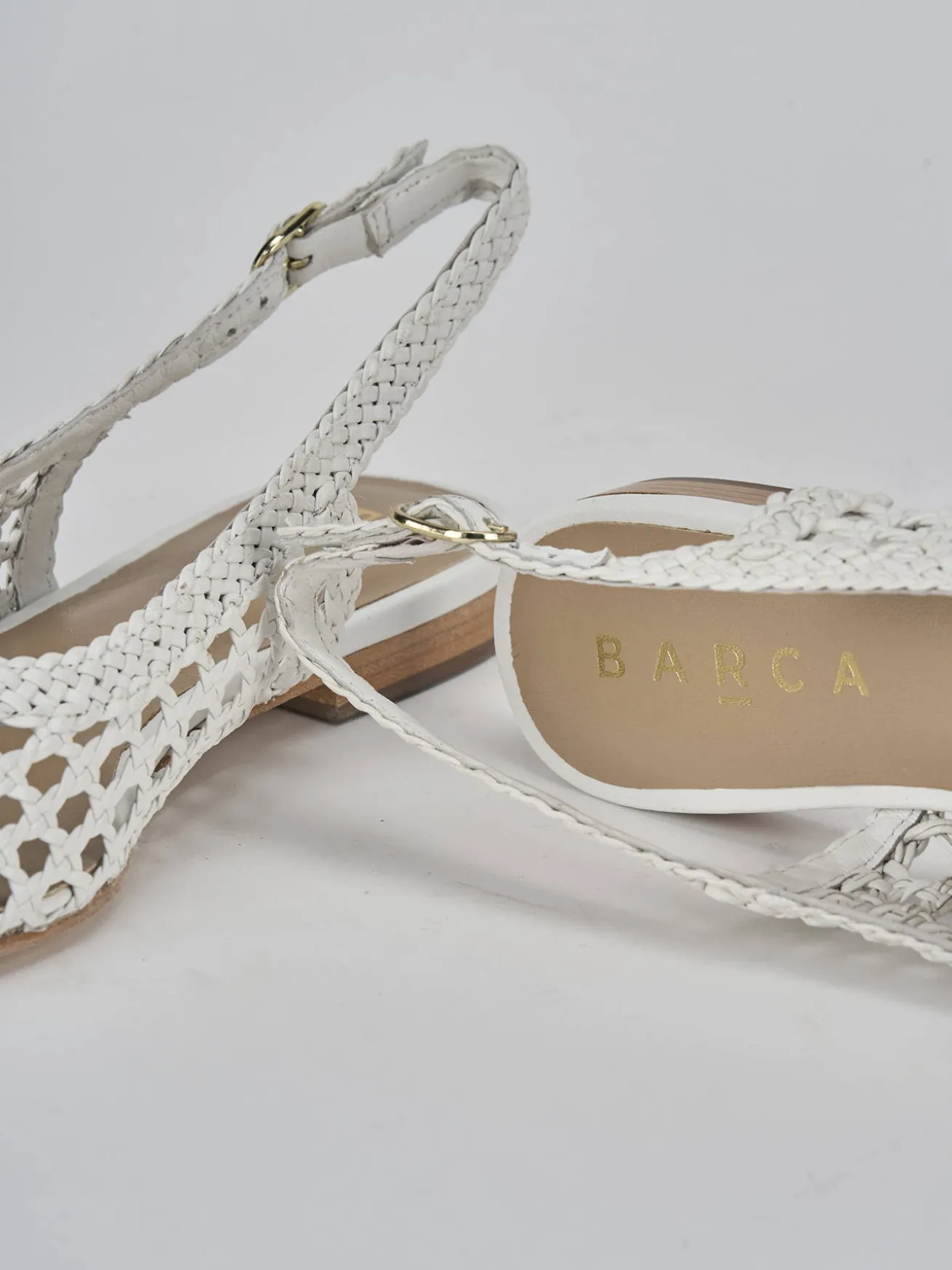 Ballerine tacco 1cm pelle bianco