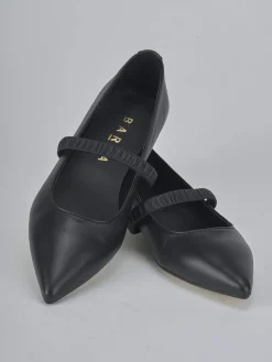 Ballerine tacco 1cm pelle nero