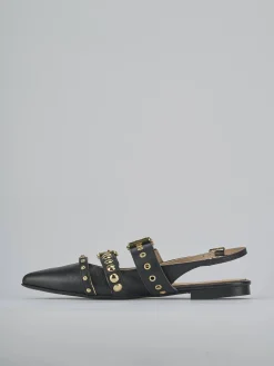 Ballerine tacco 1cm pelle nero