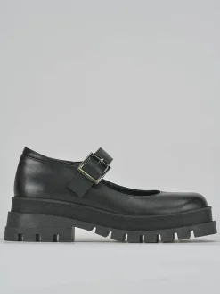 Ballerine tacco 2cm pelle nero