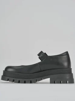 Ballerine tacco 2cm pelle nero