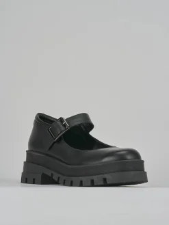 Ballerine tacco 2cm pelle nero