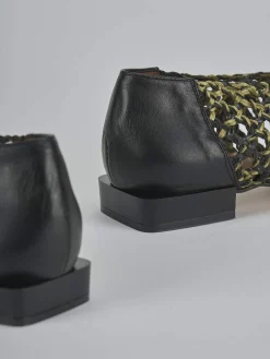 Ballerine tacco 1cm pelle nero