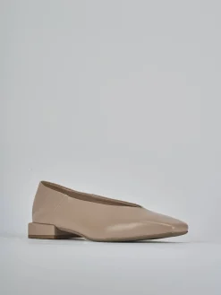 Ballerine tacco 2cm pelle rosa