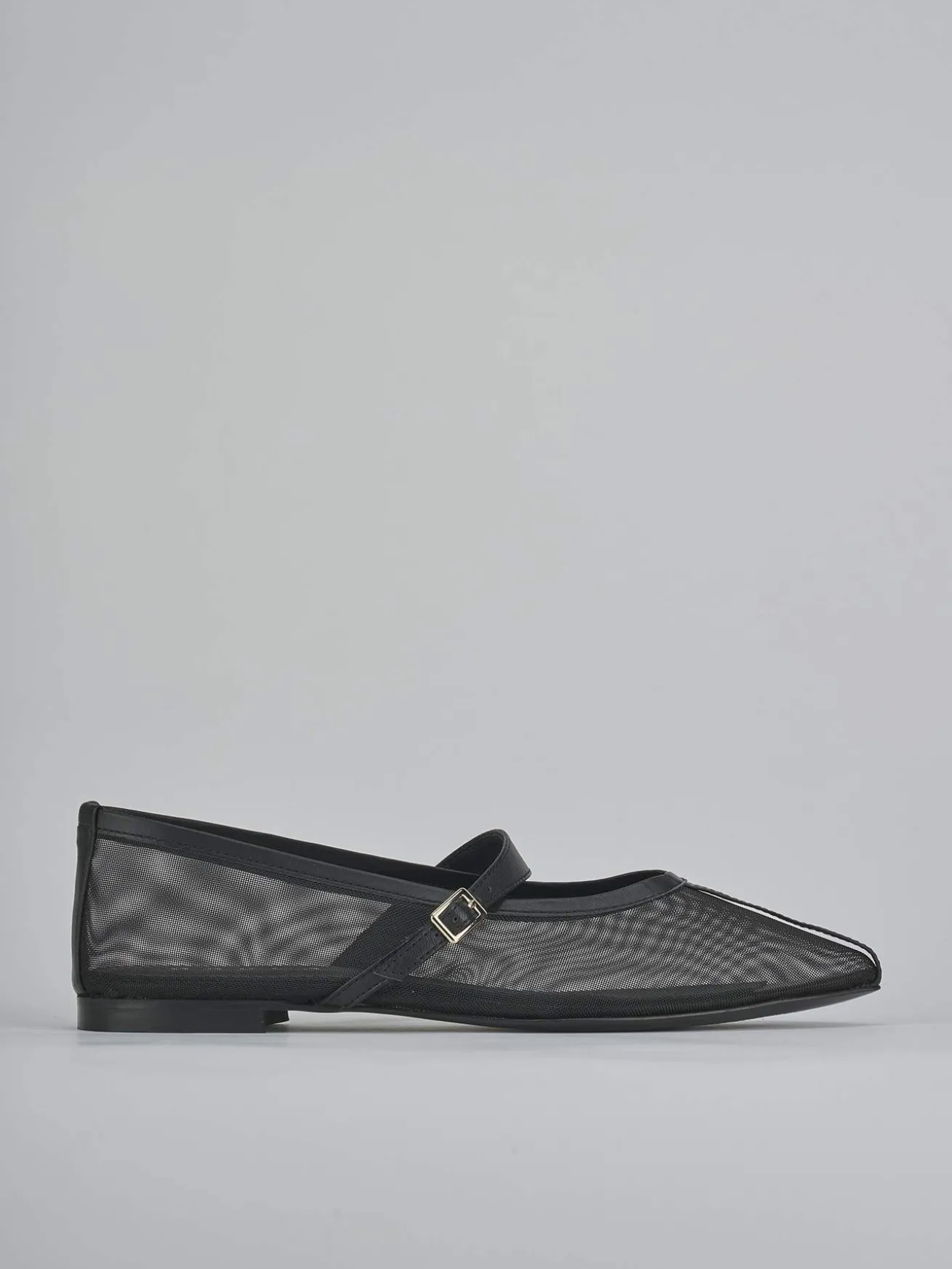 Ballerine tacco 1cm pelle nero