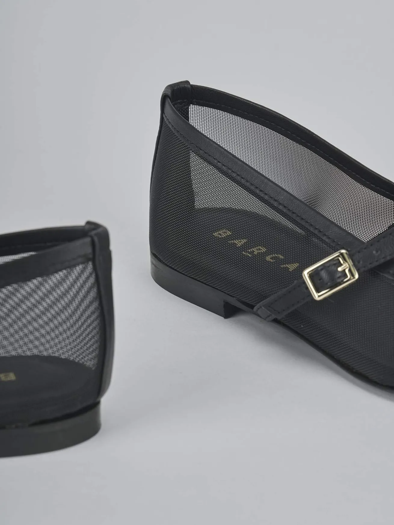 Ballerine tacco 1cm pelle nero