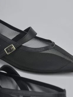 Ballerine tacco 1cm pelle nero
