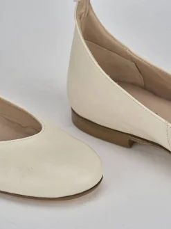 Ballerine tacco 1cm pelle bianco