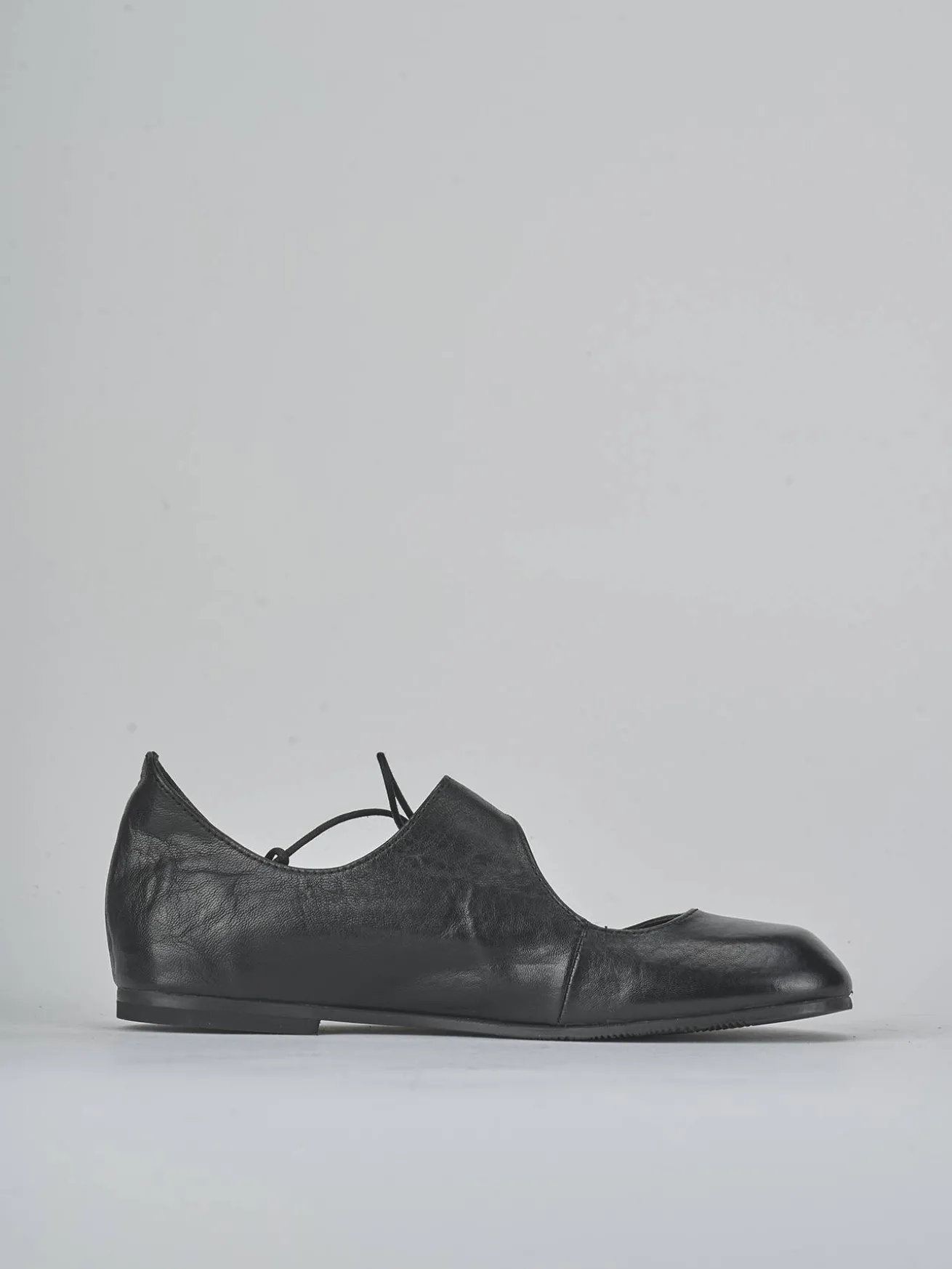 Ballerine tacco 1cm pelle nero